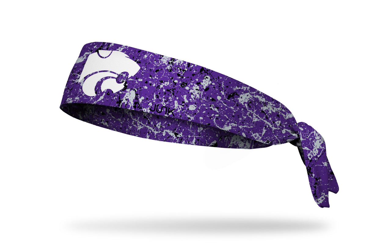 Kansas State University: Splatter Purple Tie Headband - View 1