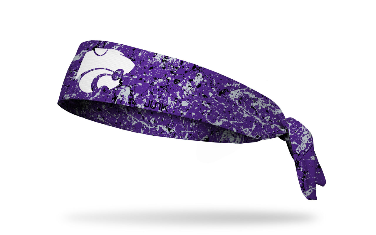 Kansas State University: Splatter Purple Flex Tie Headband - View 1