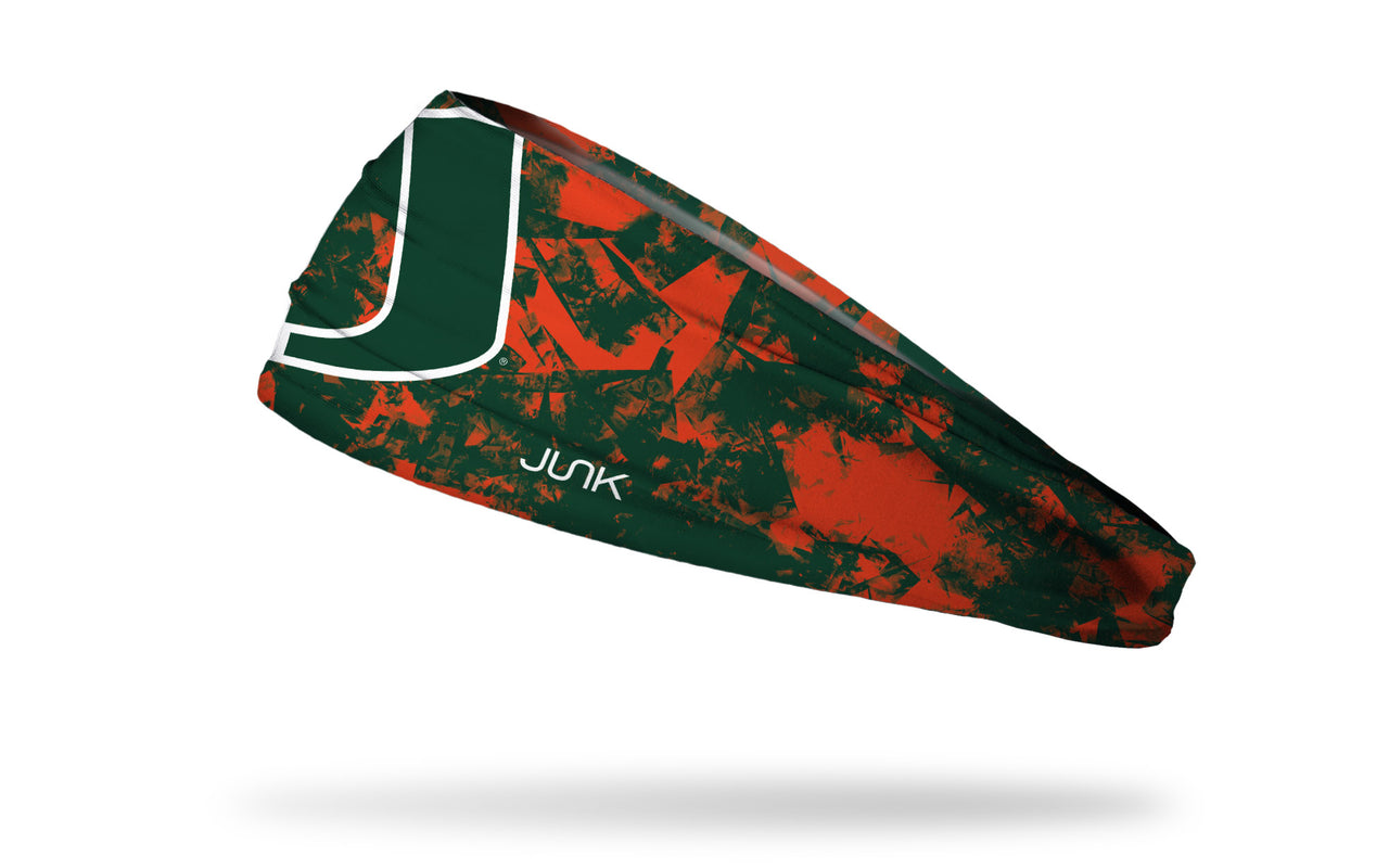University of Miami: Gridiron Big Bang Lite Headband - View 2