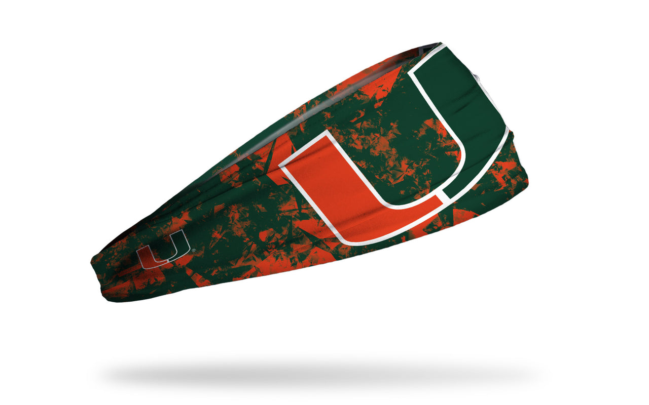 University of Miami: Gridiron Big Bang Lite Headband - View 1