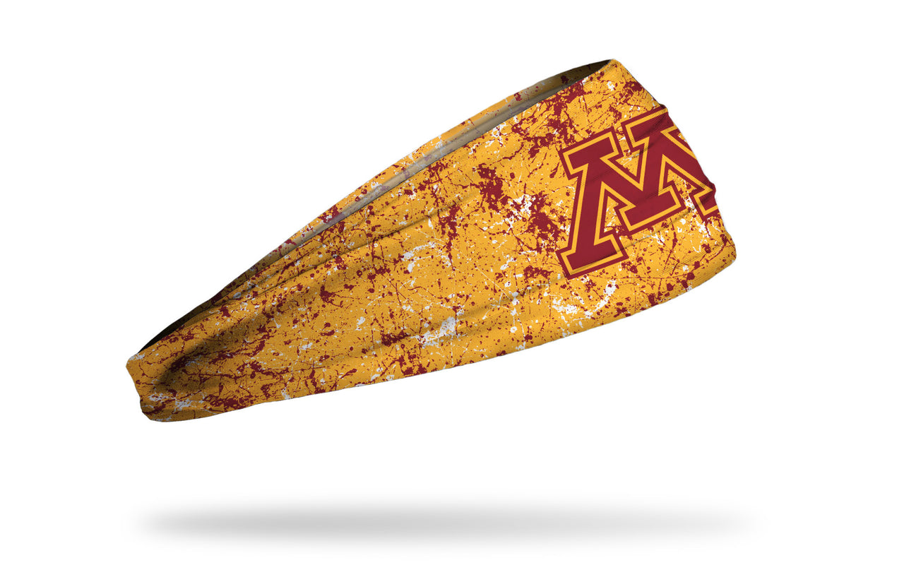 University of Minnesota: Splatter Gold Headband - View 2