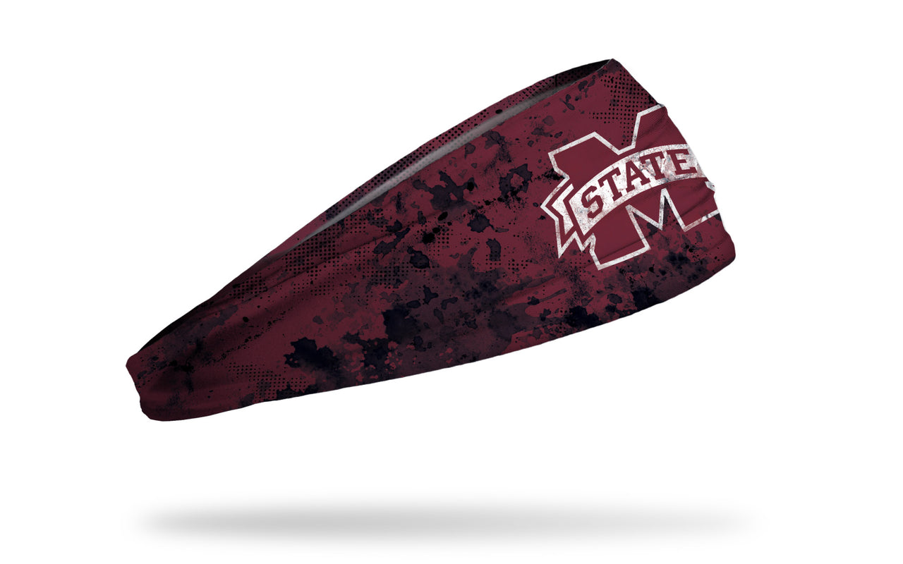 Mississippi State University: Grunge Maroon Headband - View 2