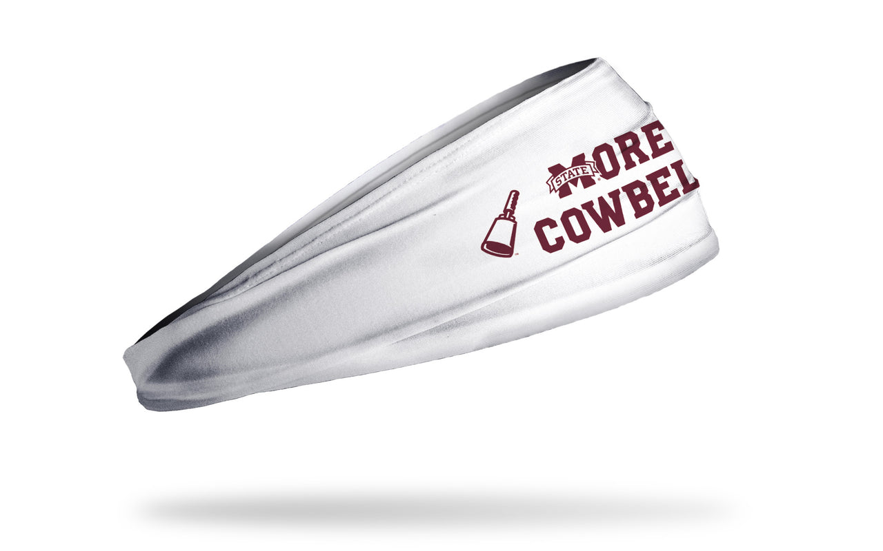 Mississippi State University: More Cowbell White Big Bang Lite Headband - View 2