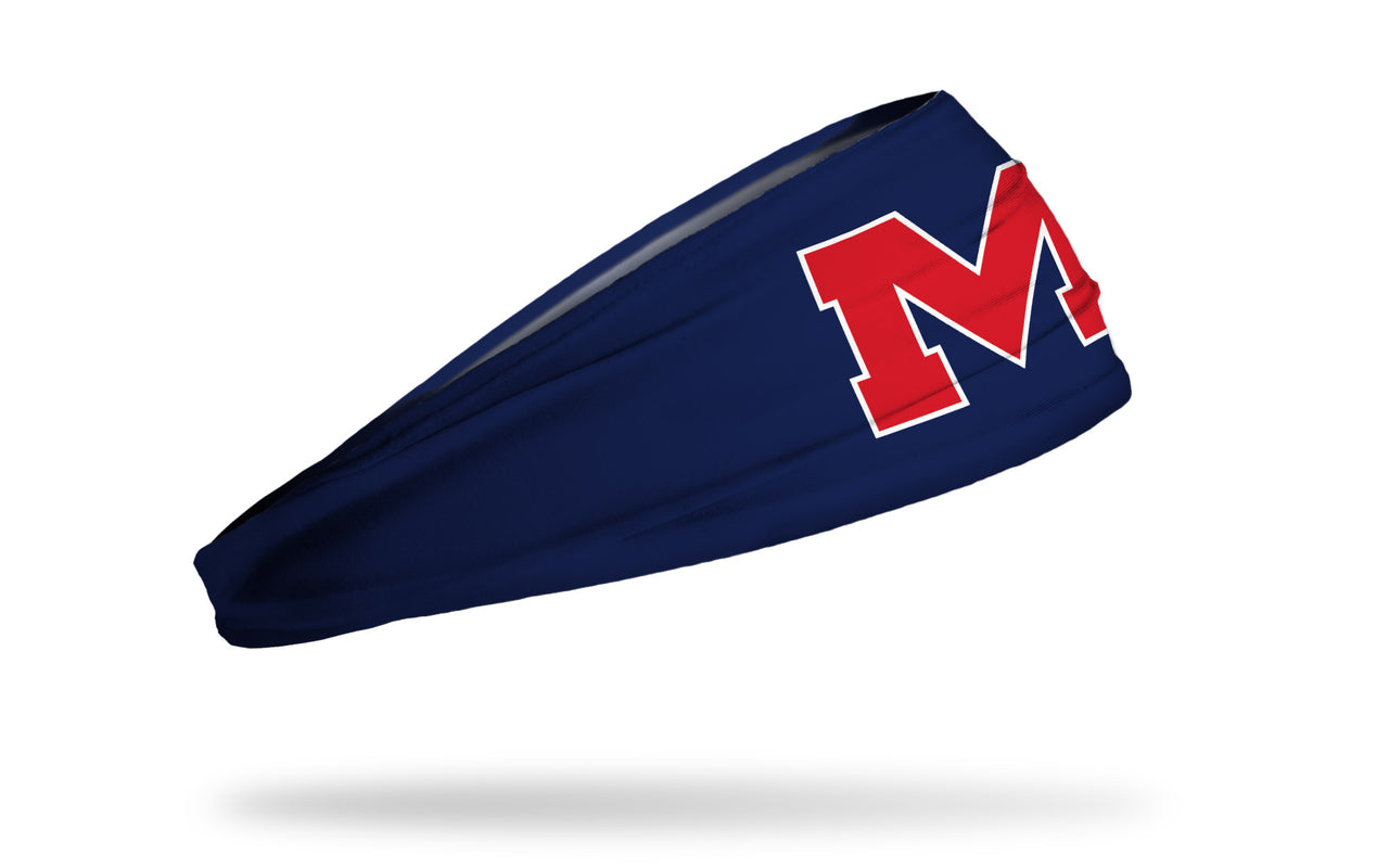 University of Mississippi: Baseball Navy Big Bang Lite Headband - View 2