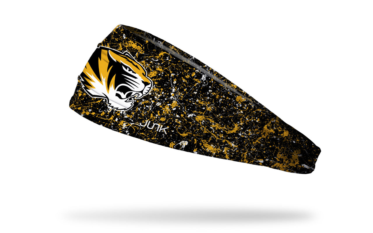 University of Missouri: Splatter Black Big Bang Lite Headband - View 1