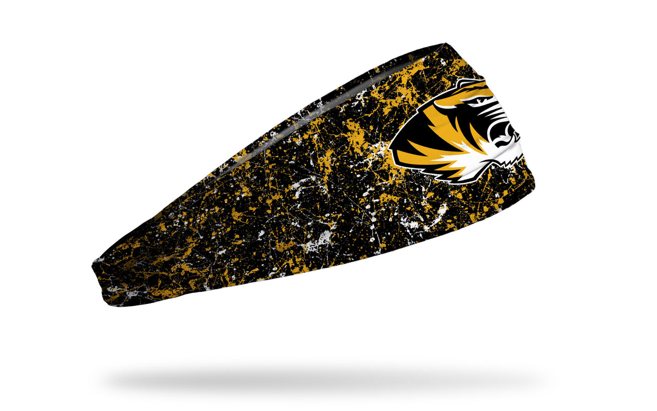 University of Missouri: Splatter Black Headband - View 2