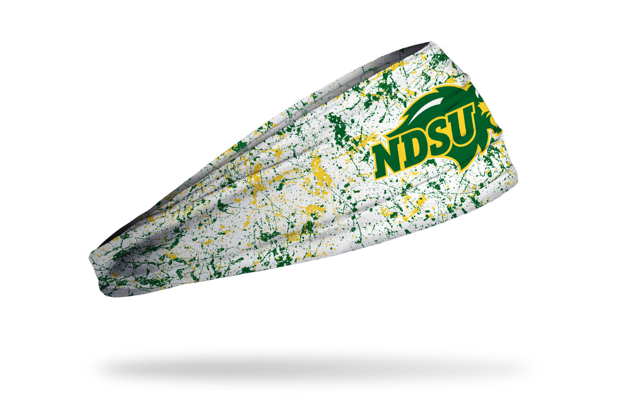 North Dakota State University: Splatter White Big Bang Lite Headband - View 2