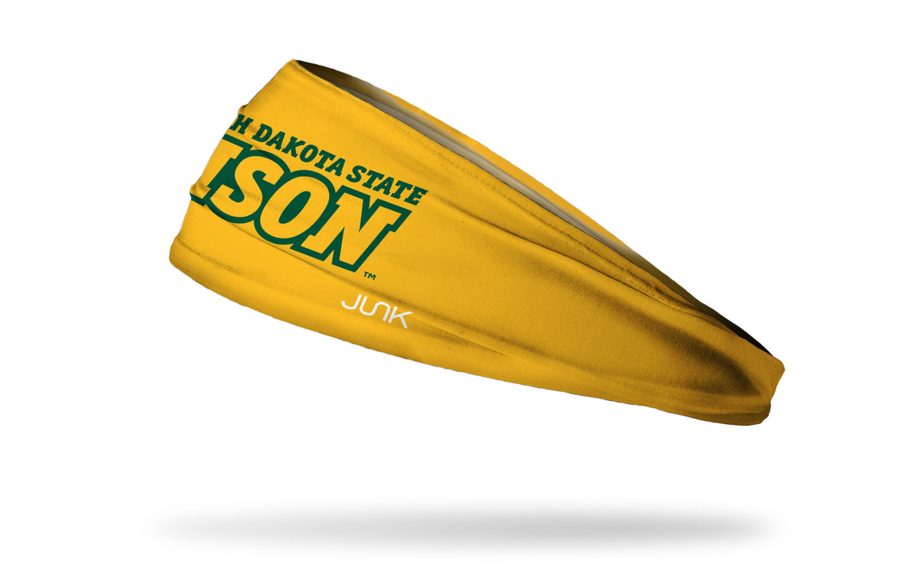 North Dakota State University: Wordmark Gold Headband - View 1