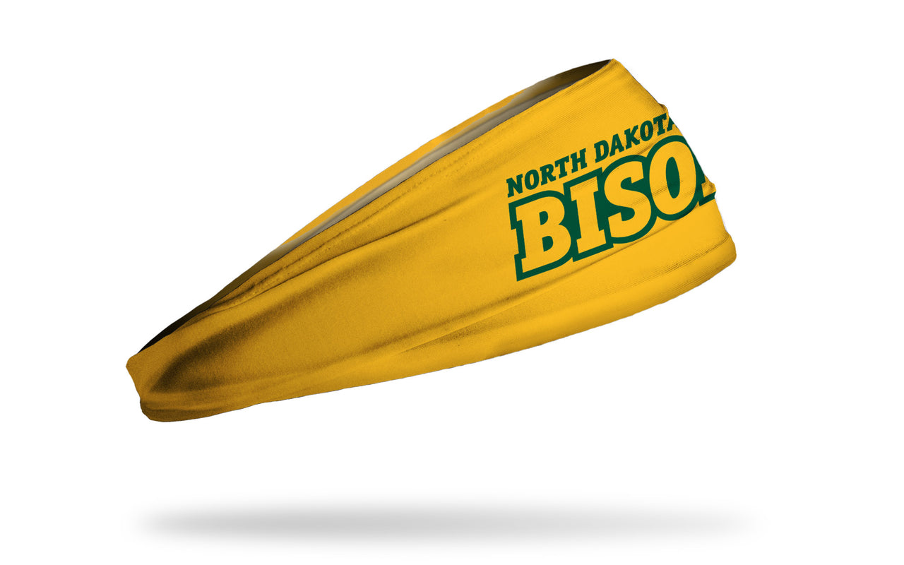 North Dakota State University: Wordmark Gold Big Bang Lite Headband - View 2