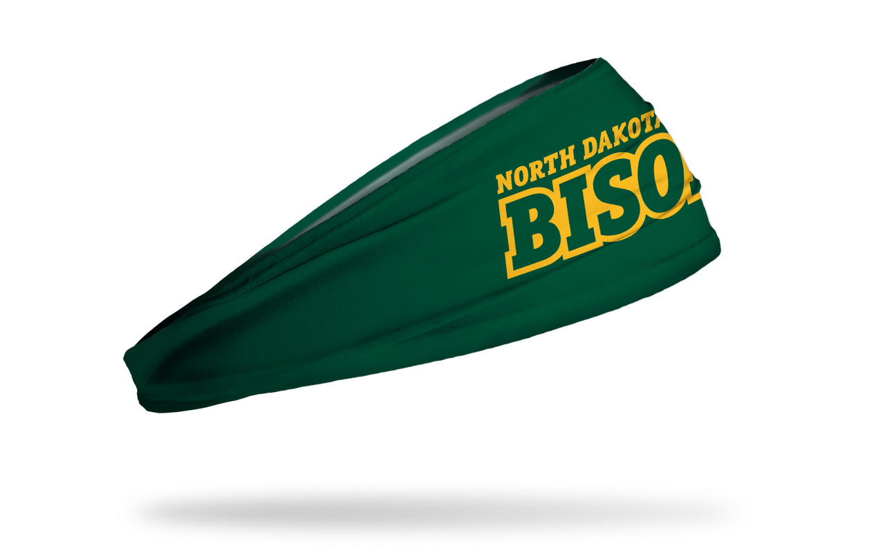 North Dakota State University: Wordmark Green Big Bang Lite Headband - View 2