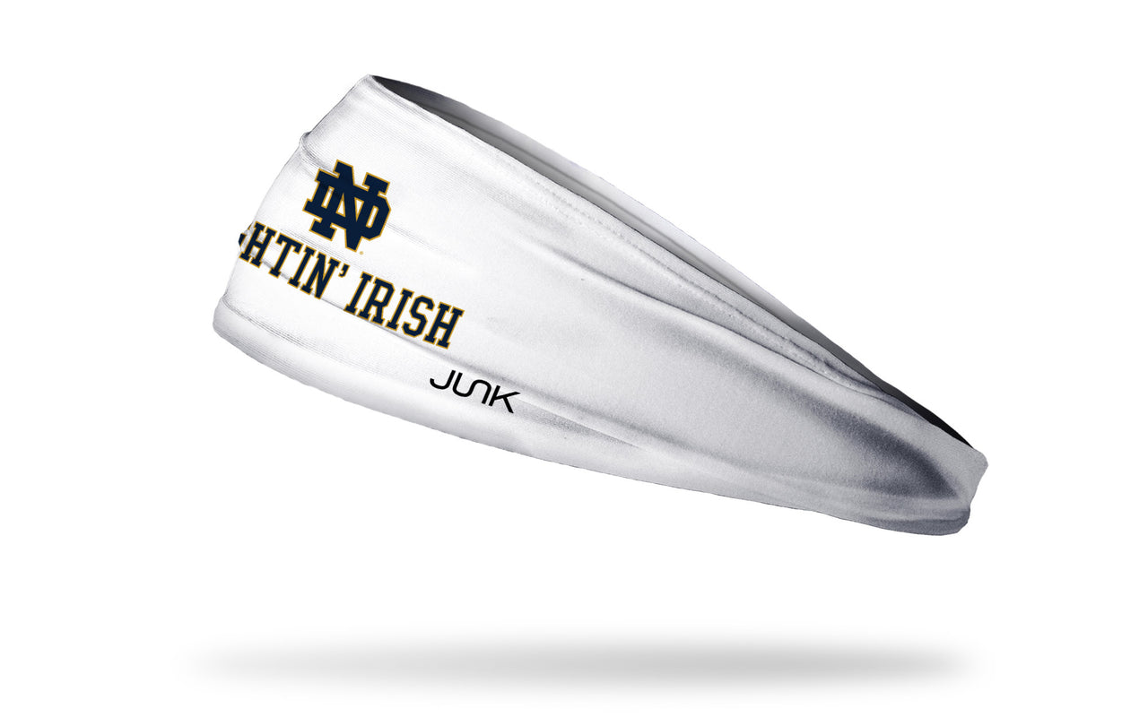 University of Notre Dame: Fightin' Irish White Headband - View 1