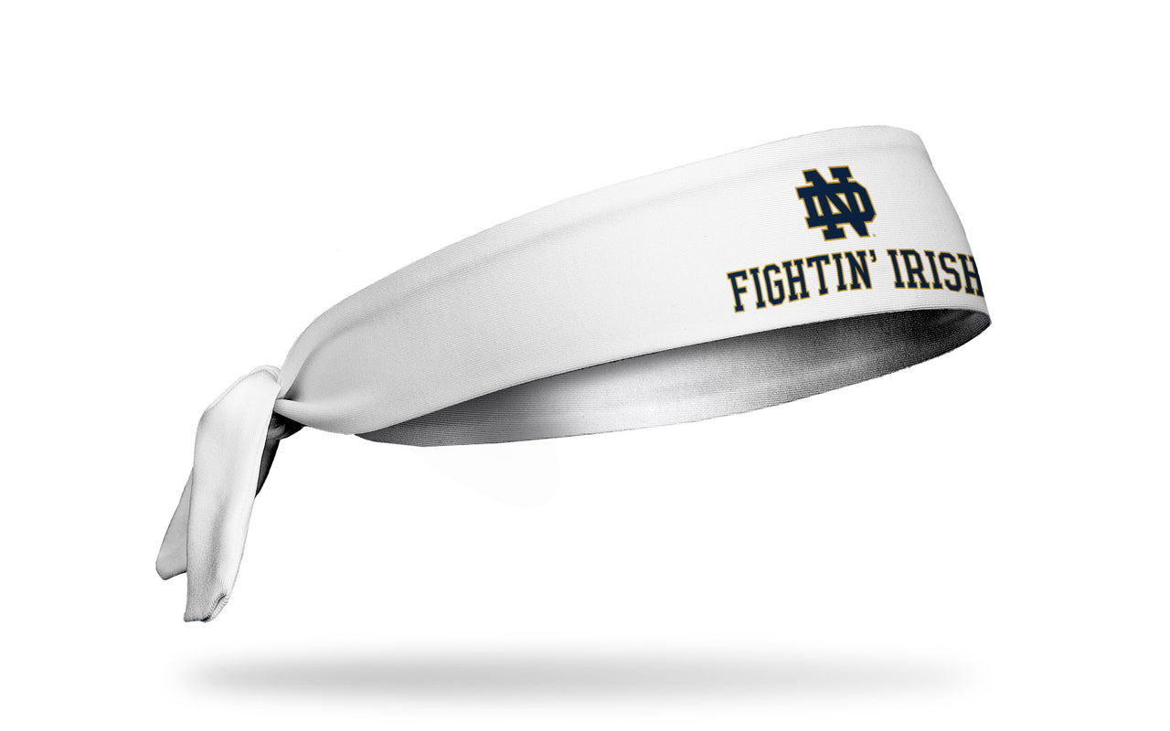 University of Notre Dame: Fightin' Irish White Tie Headband - View 2