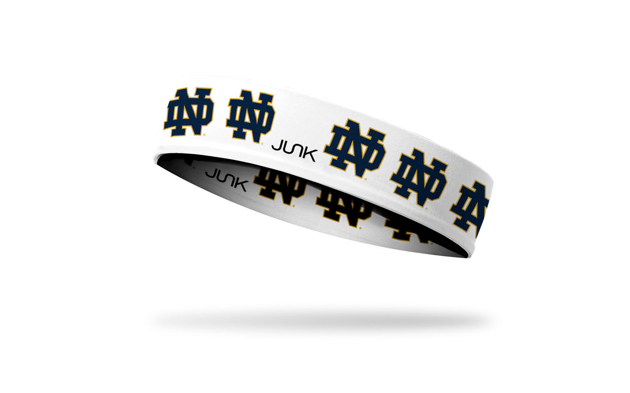 University of Notre Dame: Logo White Baller Headband - View 1