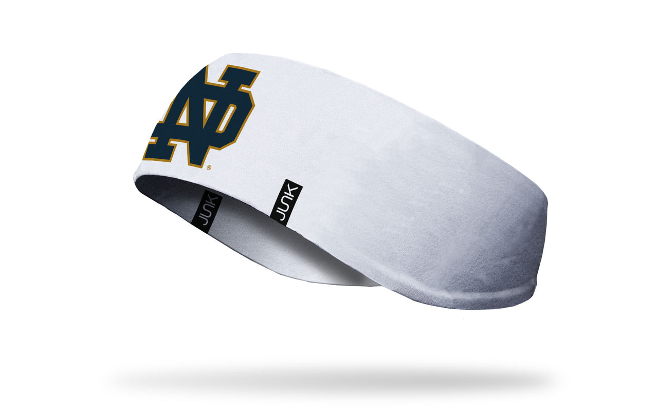 University of Notre Dame: Logo White Ear Warmer - View 1