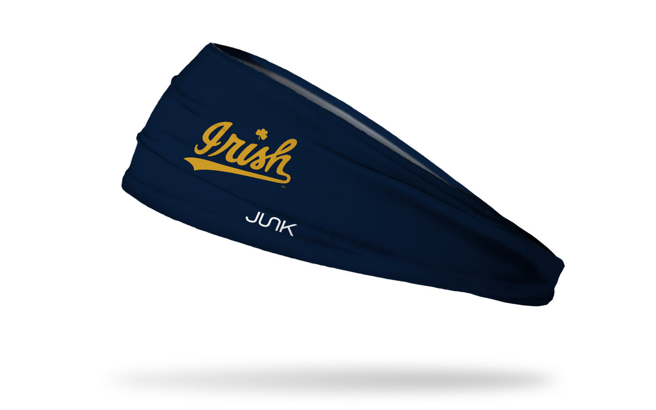 University of Notre Dame: Oversized Clover Navy Headband - View 2