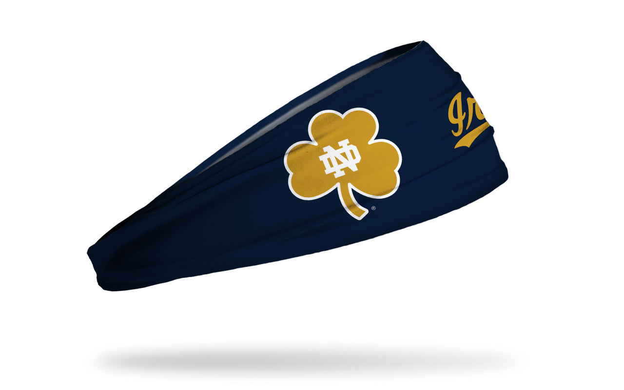 University of Notre Dame: Oversized Clover Navy Headband - View 1