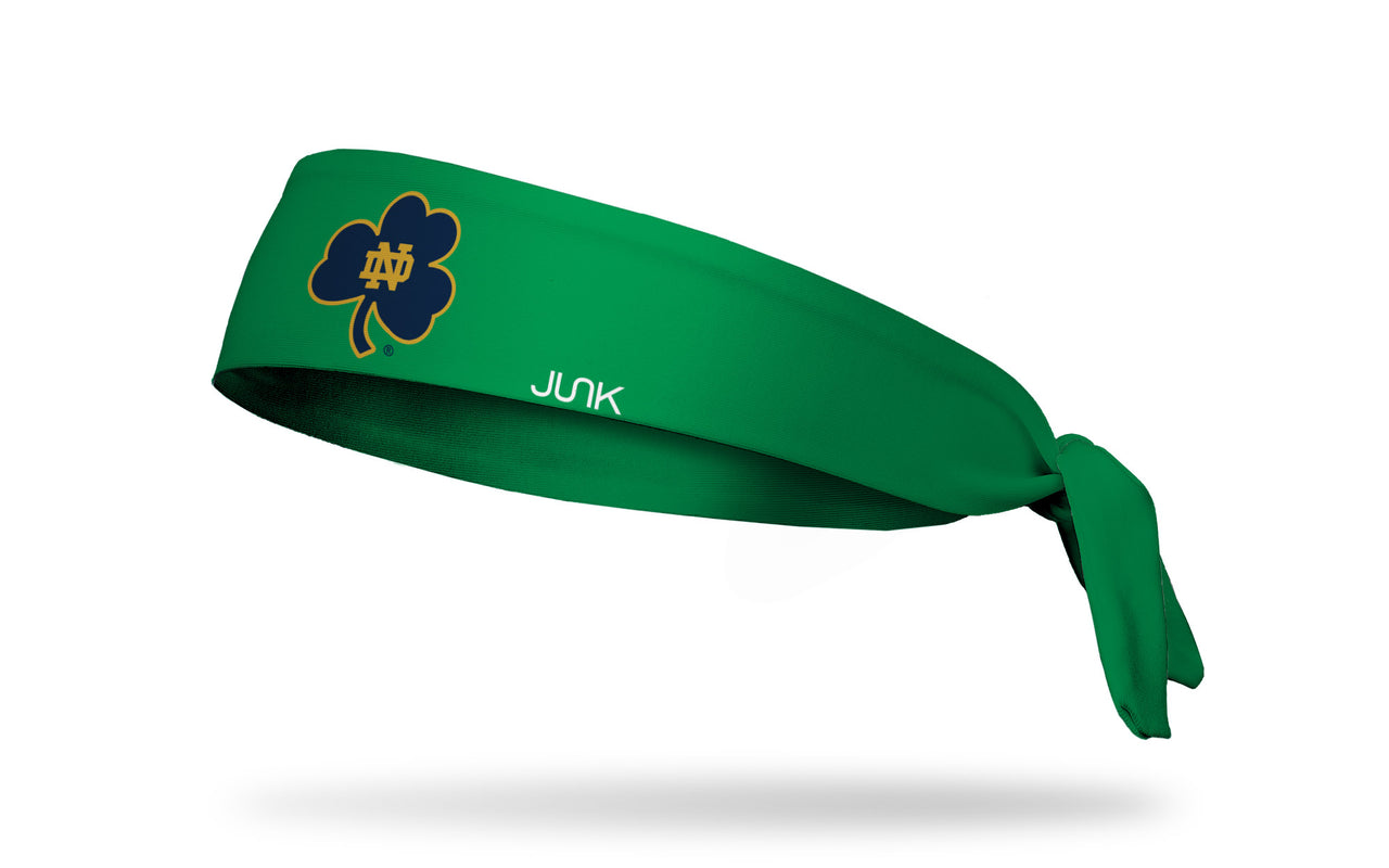 University of Notre Dame: Shamrock Green Tie Headband - View 1