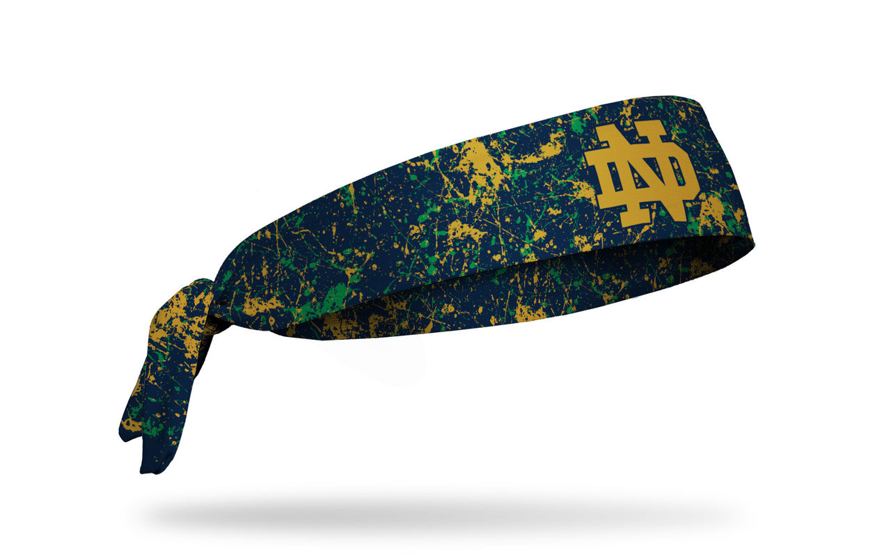 University of Notre Dame: Splatter Navy Tie Headband - View 2