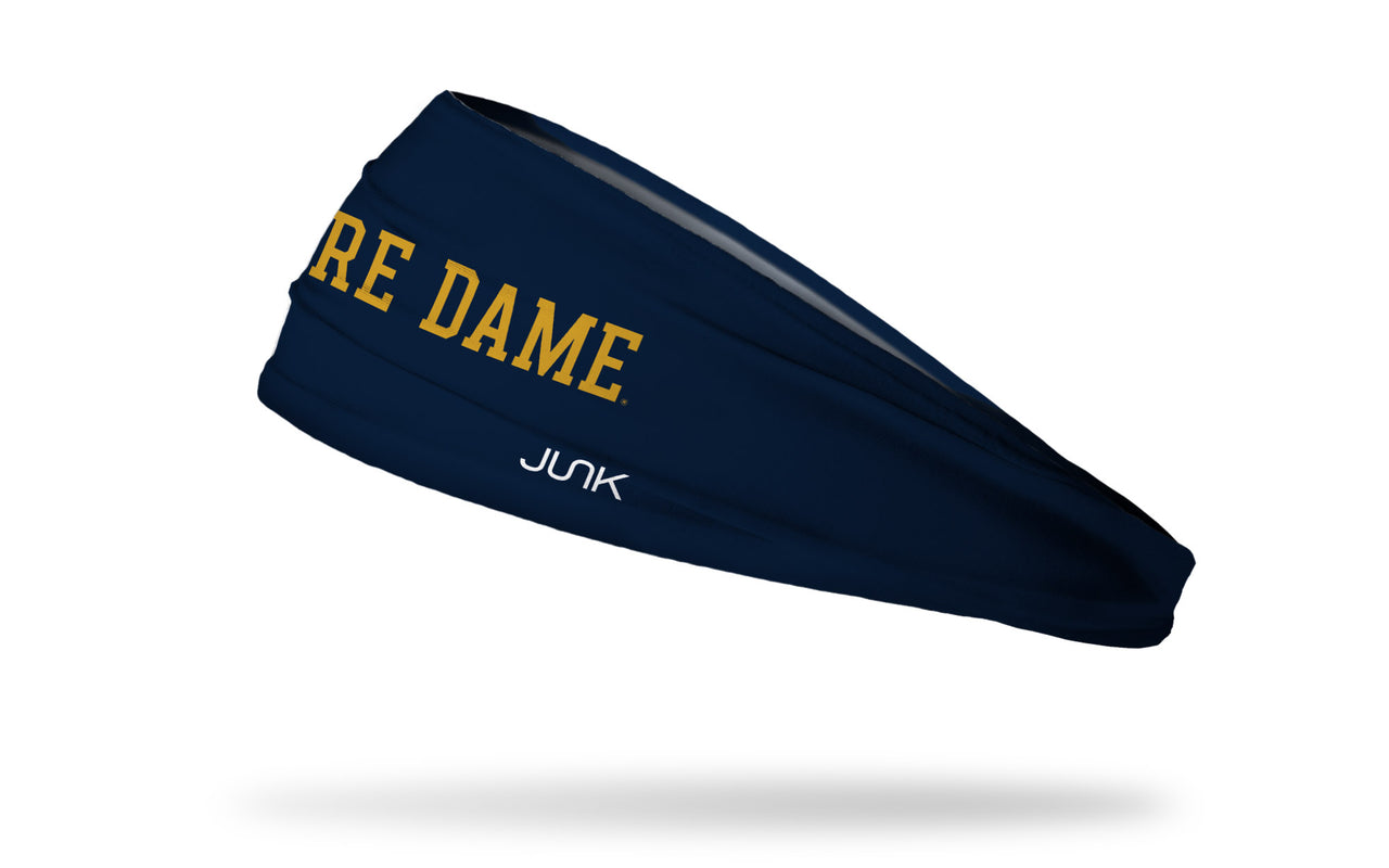 University of Notre Dame: Wordmark Navy Headband - View 1