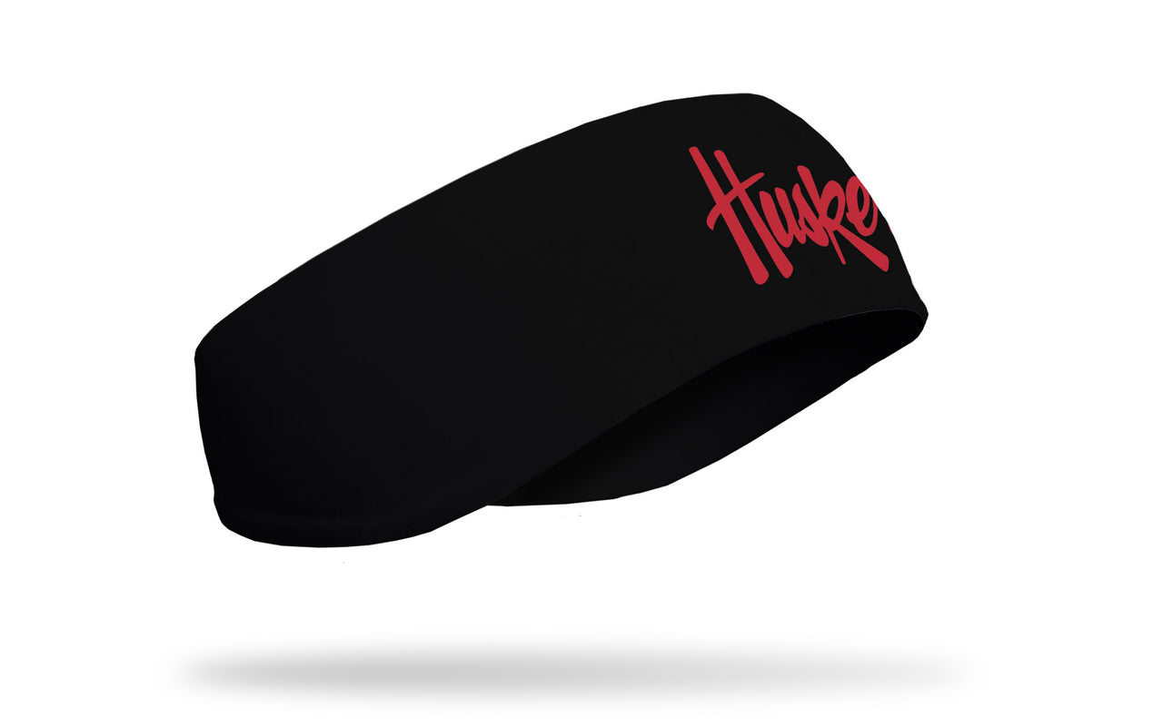 University of Nebraska: Wordmark Black Ear Warmer - View 2