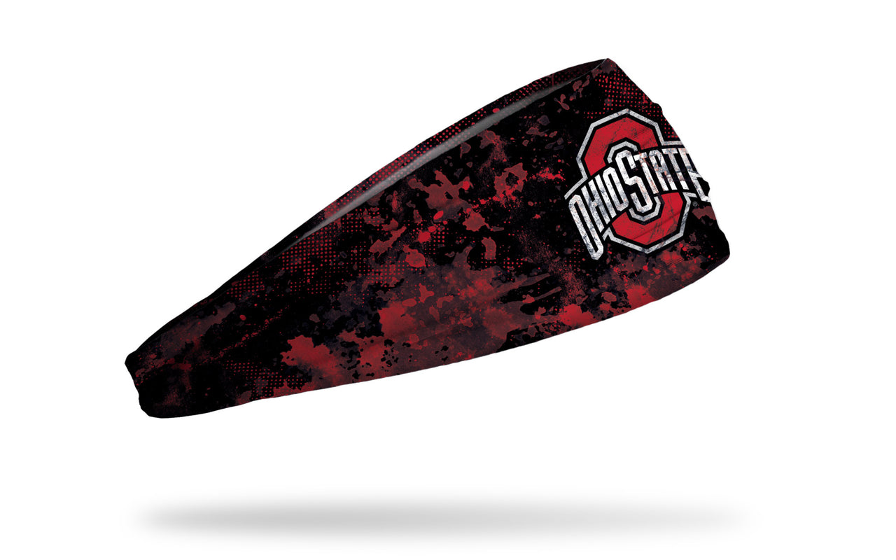 Ohio State: Grunge Black Headband - View 2