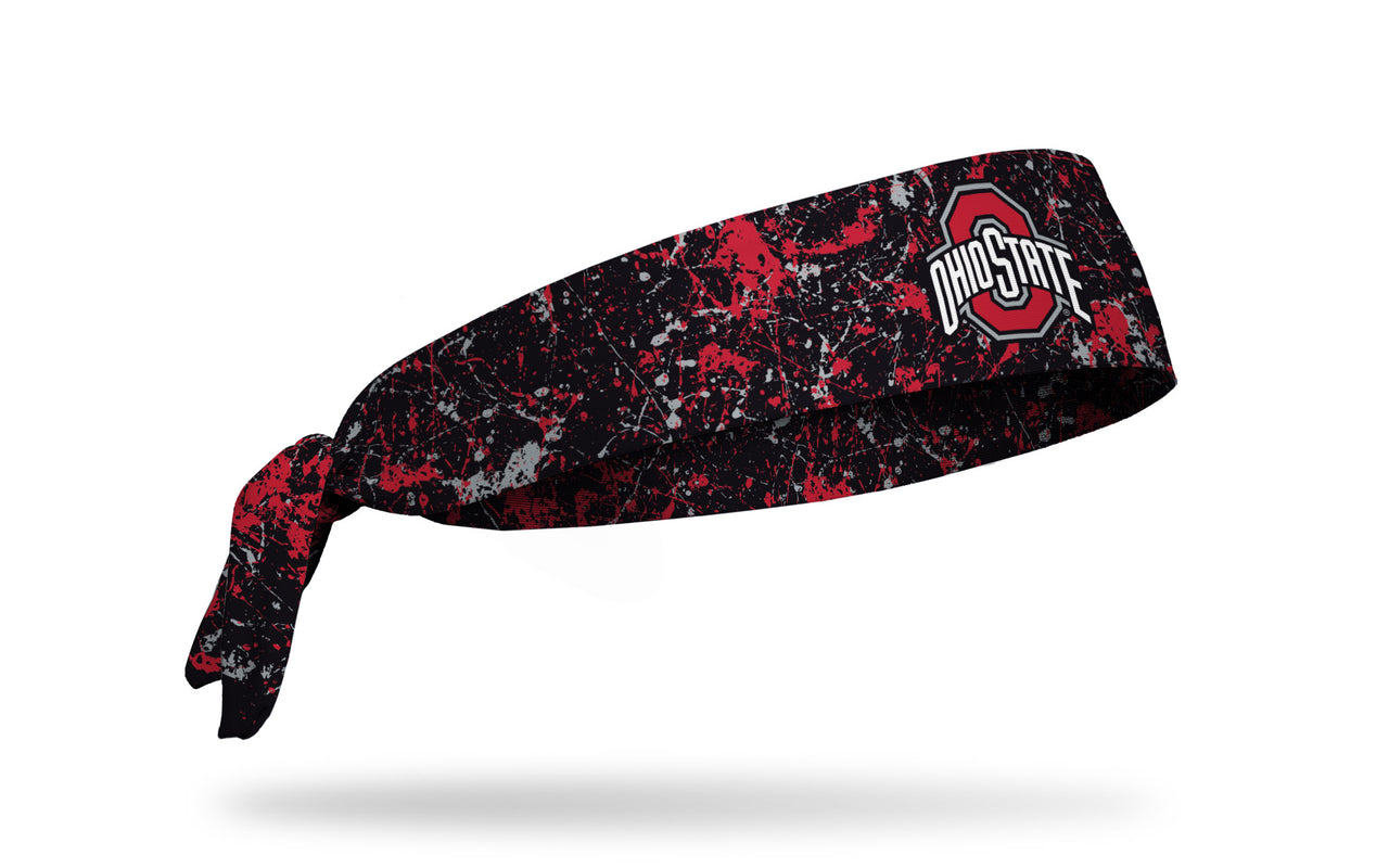 Ohio State: Splatter Black Tie Headband