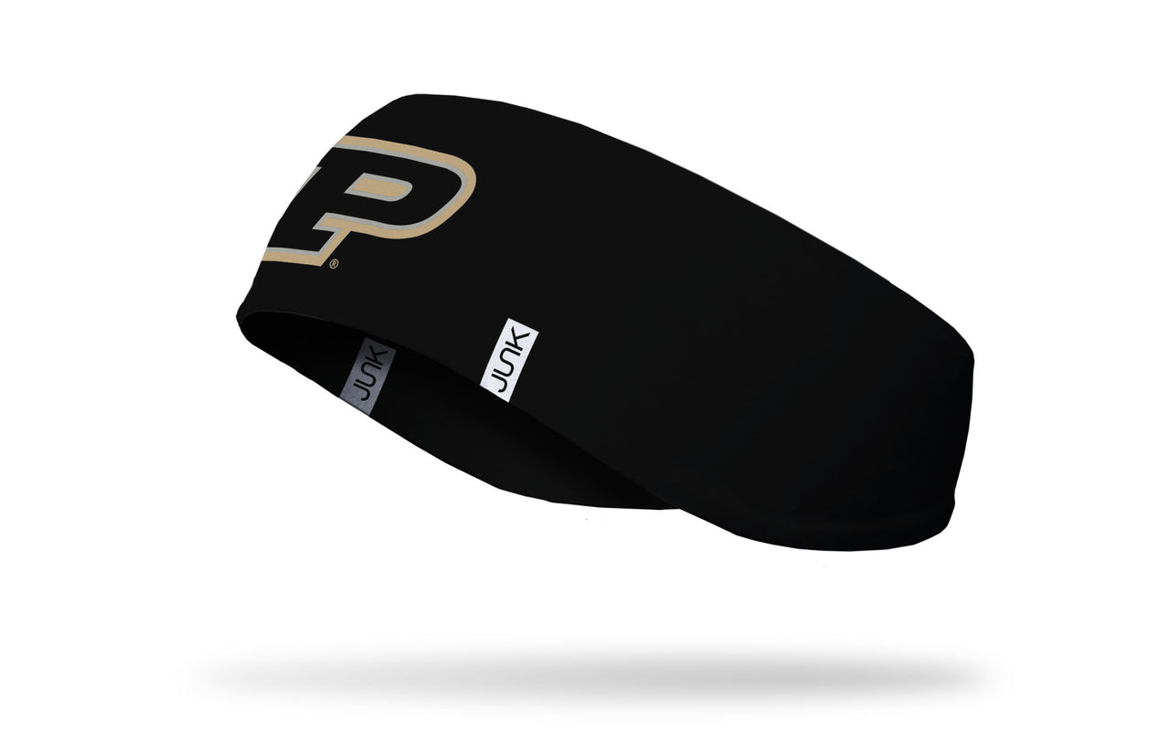 Purdue University: Logo Black Ear Warmer - View 1