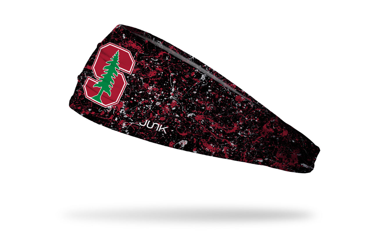 Stanford University: Splatter Black Headband - View 1