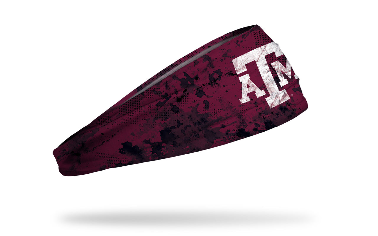 Texas A&M University headband with grunge overlay