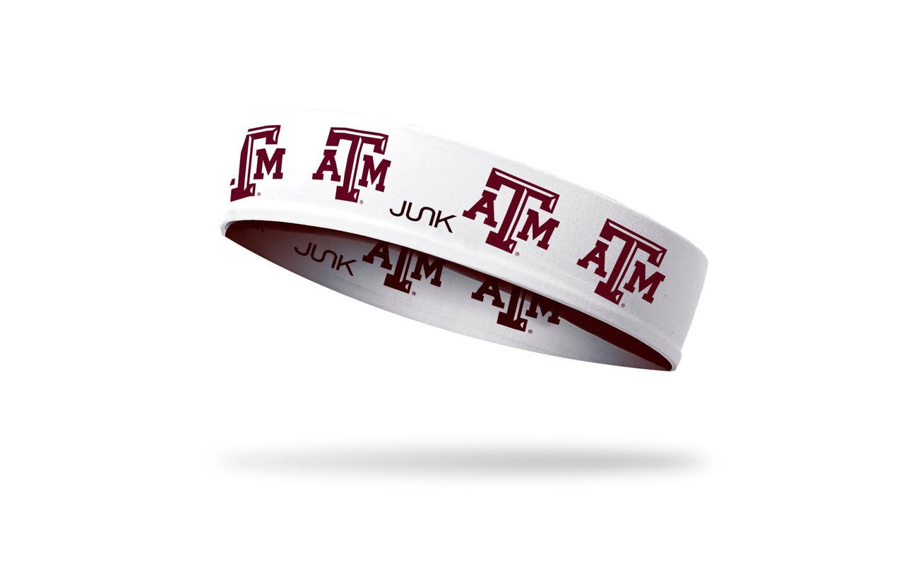 Texas A&M University: Logo White Baller Headband - View 1