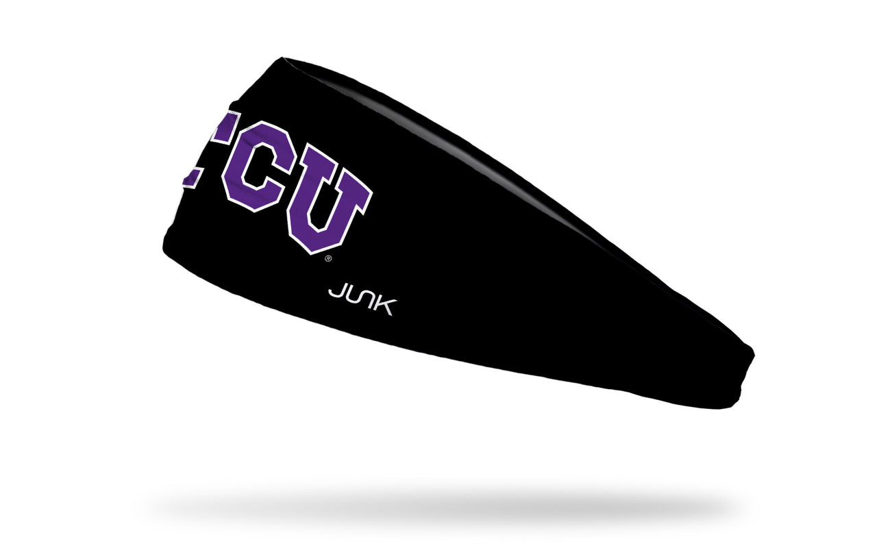 TCU: Logo Black Headband - View 1