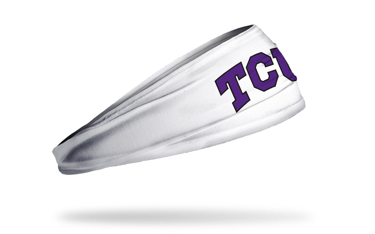 TCU: Logo White Headband - View 2