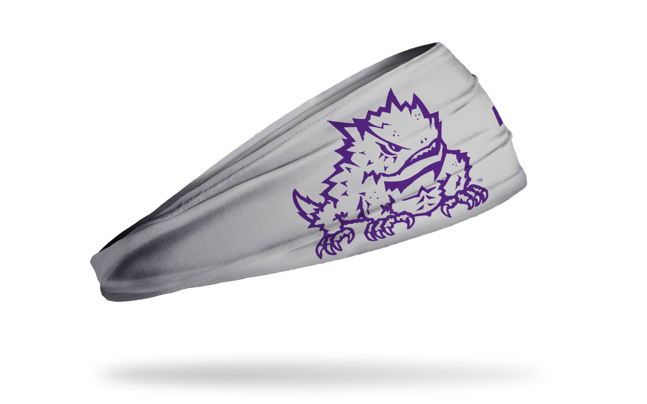 TCU: Oversized Frog Gray Headband - View 1