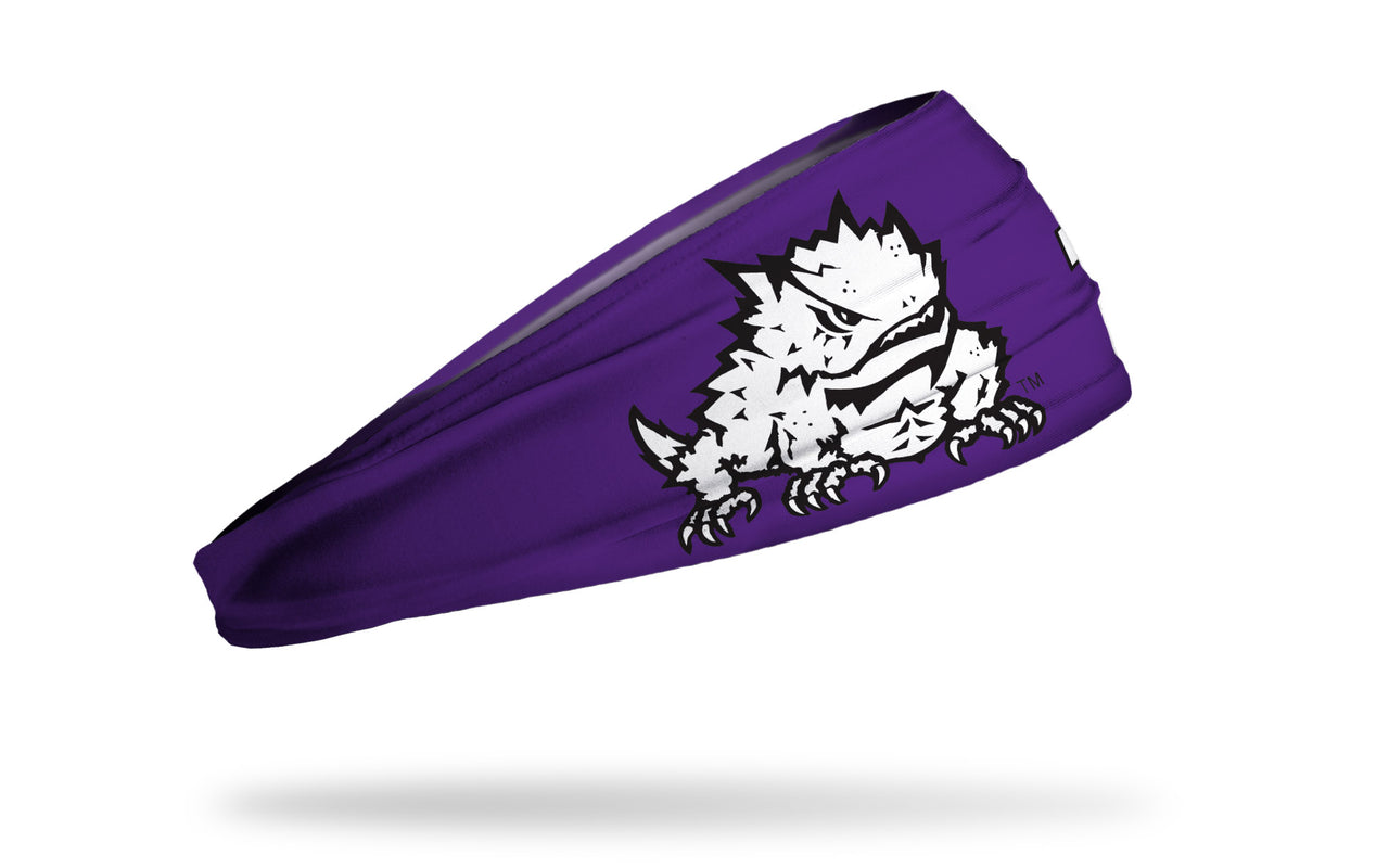 TCU: Oversized Frog Purple Headband - View 1