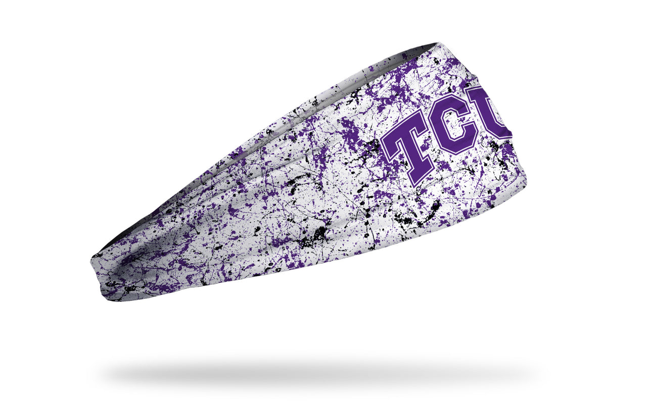 TCU: Splatter White Headband - View 2