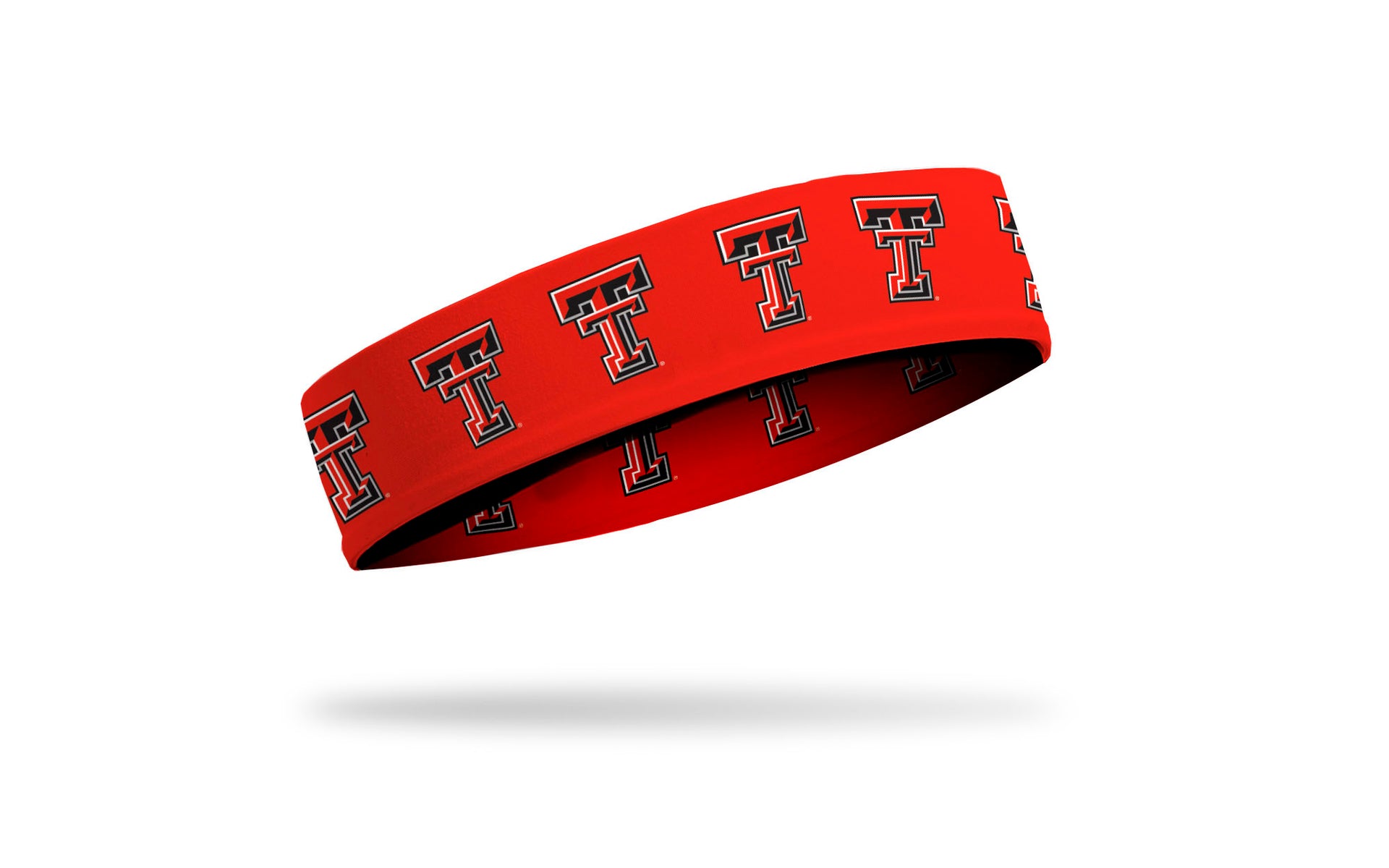 red headband with Texas Tech University T T logo in full color