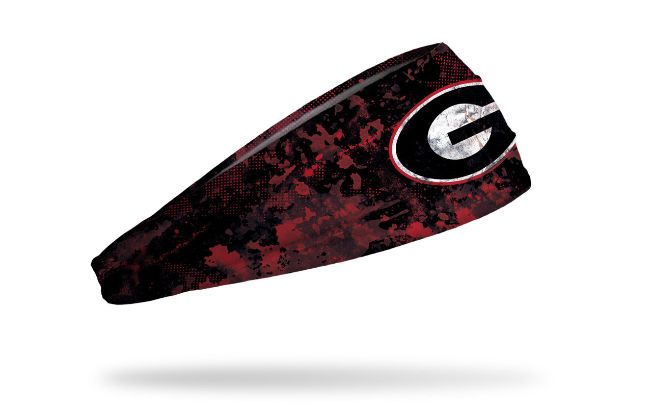 University of Georgia: Grunge Black Big Bang Lite Headband - View 2