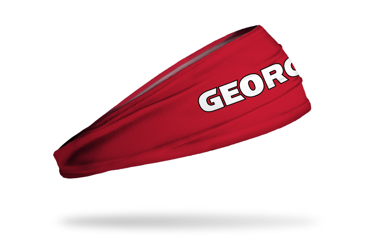 University of Georgia: Wordmark Red Big Bang Lite Headband - View 2