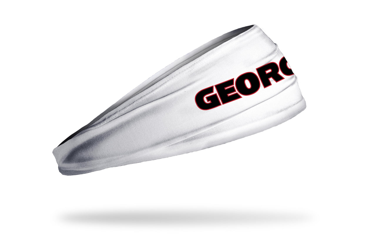 University of Georgia: Wordmark White Headband