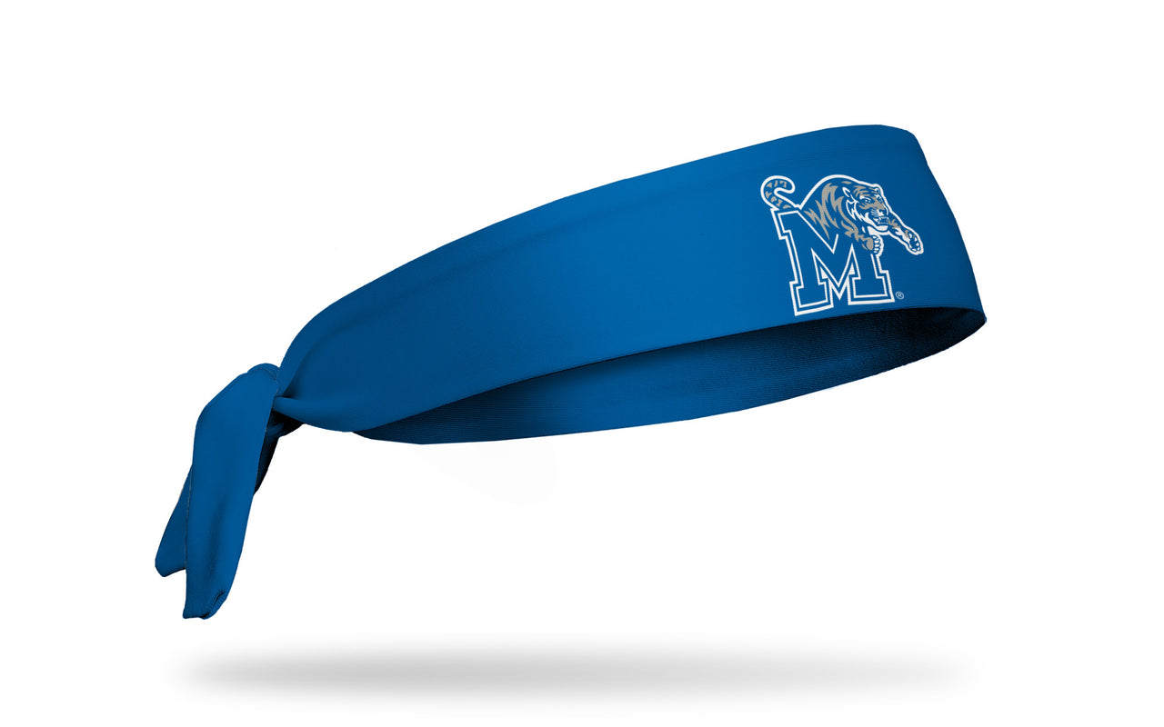 University of Memphis: Logo Royal Flex Tie Headband - View 2