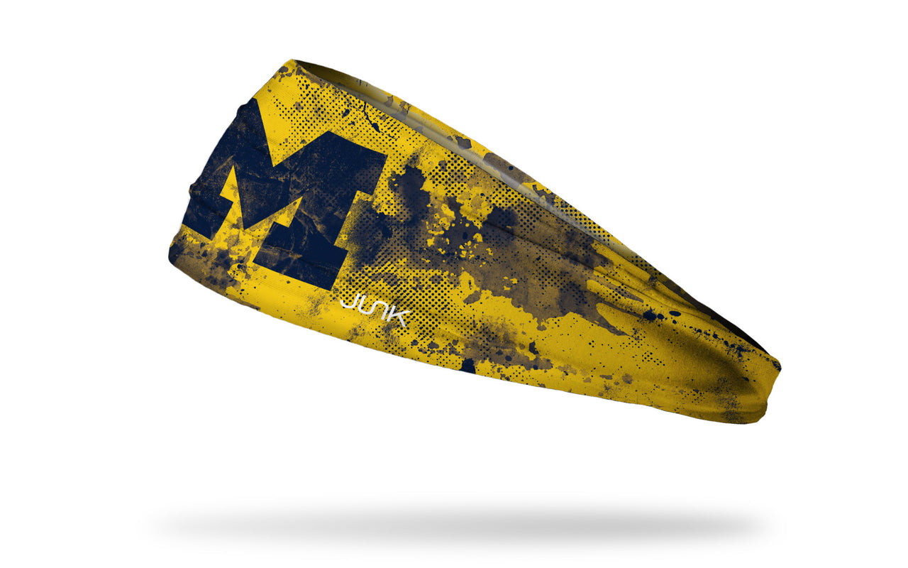 University of Michigan: Grunge Maize Headband - View 1
