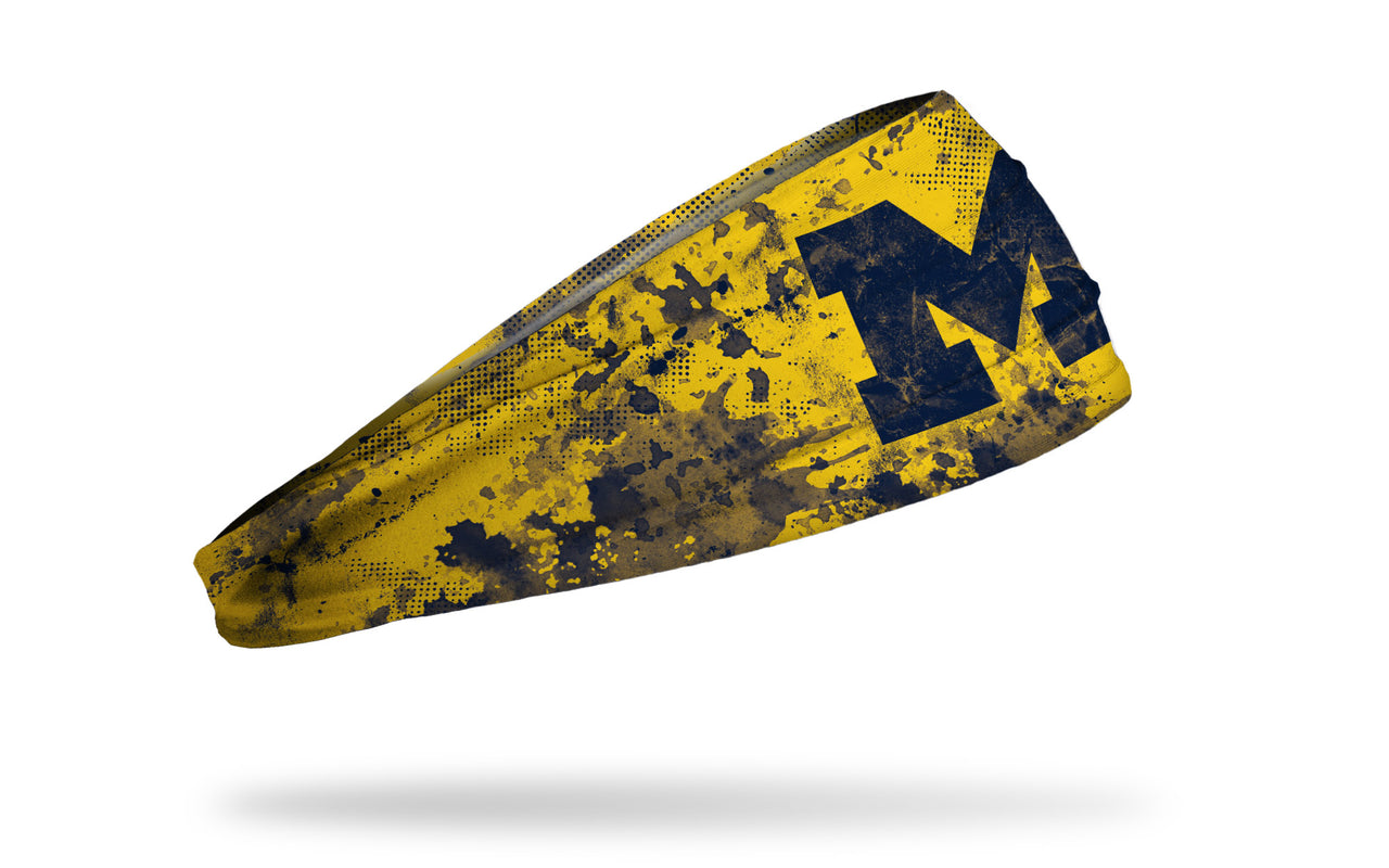 University of Michigan: Grunge Maize Headband - View 2