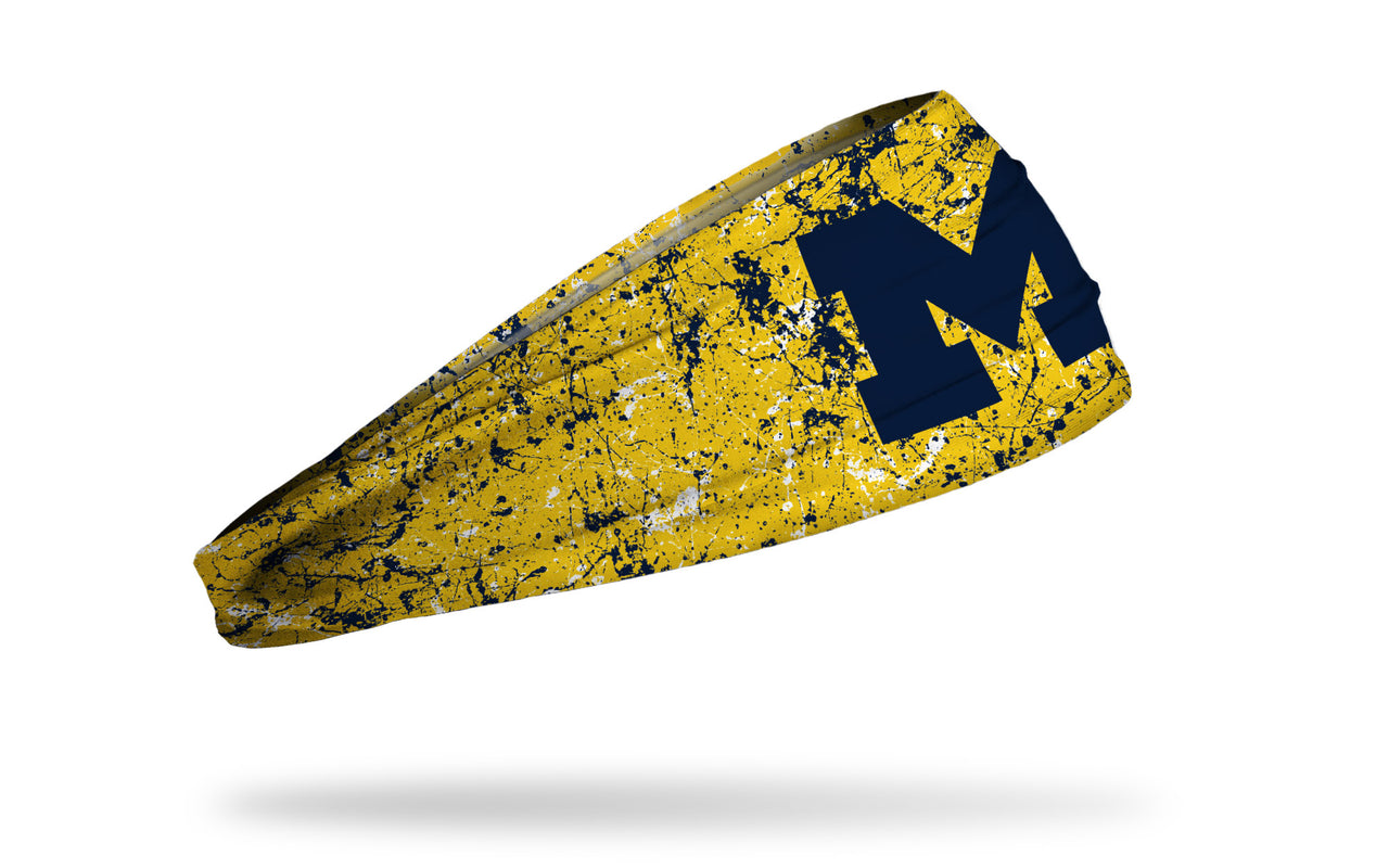 University of Michigan: Splatter Maize Headband - View 2