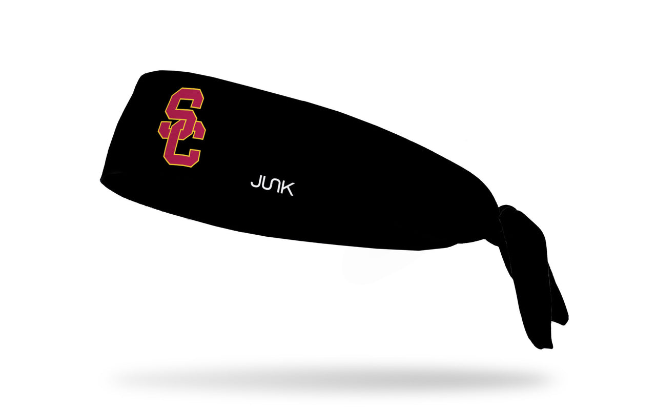 USC: Logo Black Tie Headband - View 1