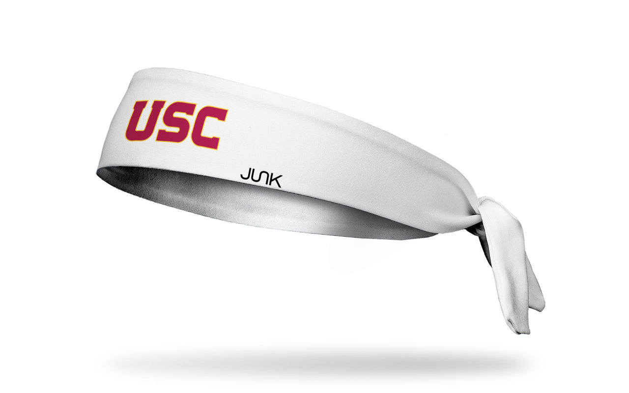 USC: USC White Flex Tie Headband - View 1