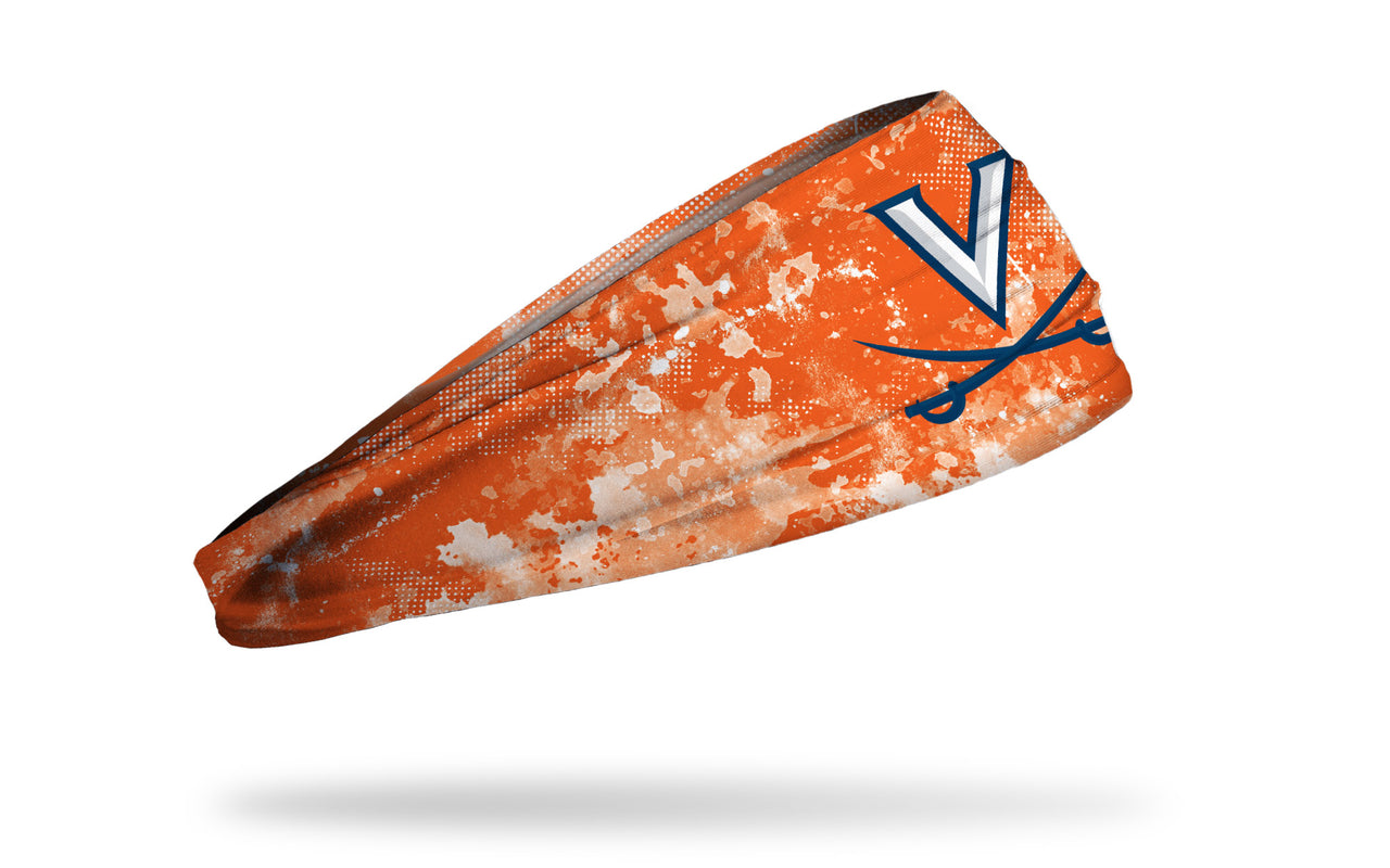 University of Virginia: Grunge Orange Big Bang Lite Headband - View 2