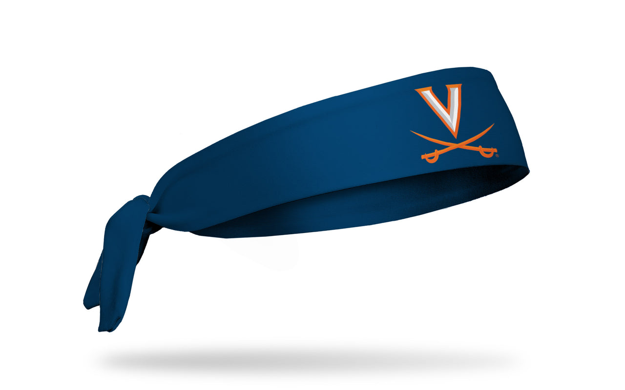 University of Virginia: V-Sabre Navy Flex Tie Headband - View 2