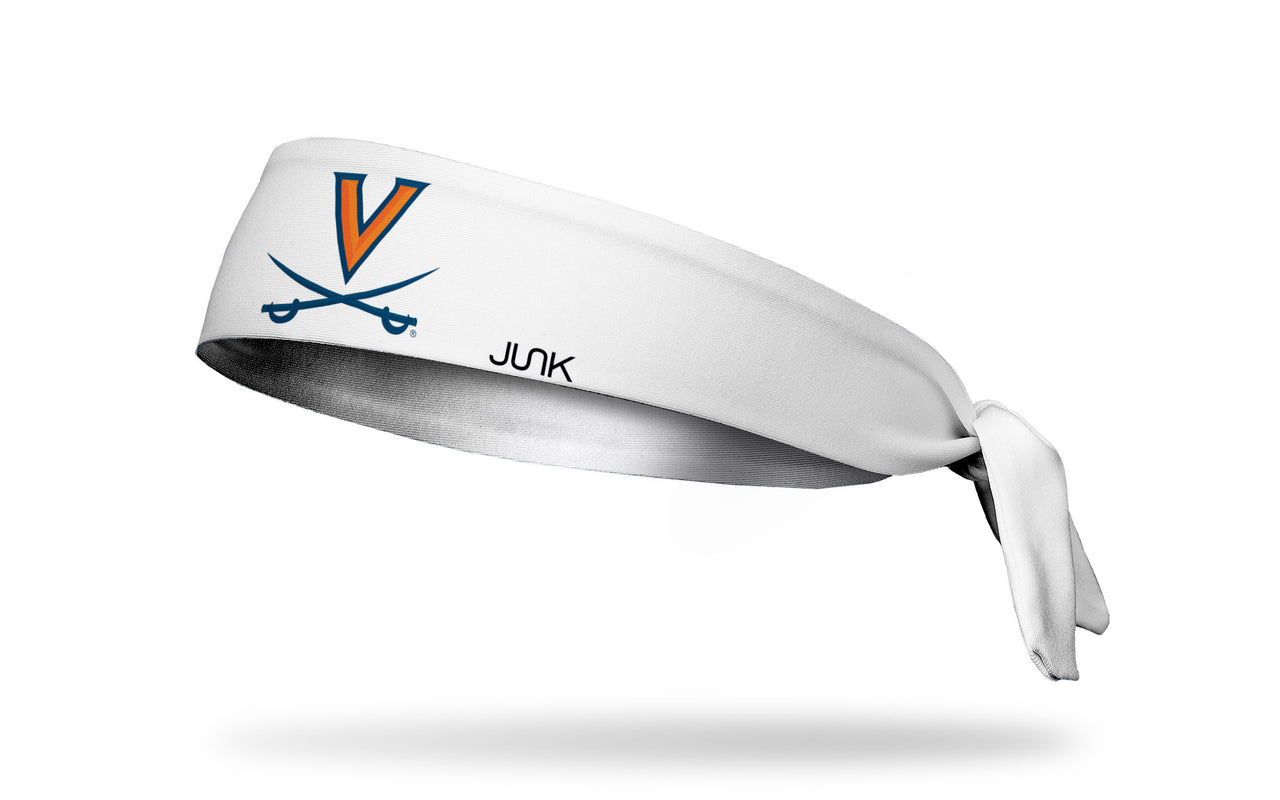University of Virginia: V-Sabre White Flex Tie Headband - View 1