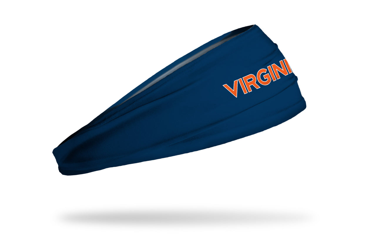 University of Virginia: Wordmark Navy Big Bang Lite Headband - View 2