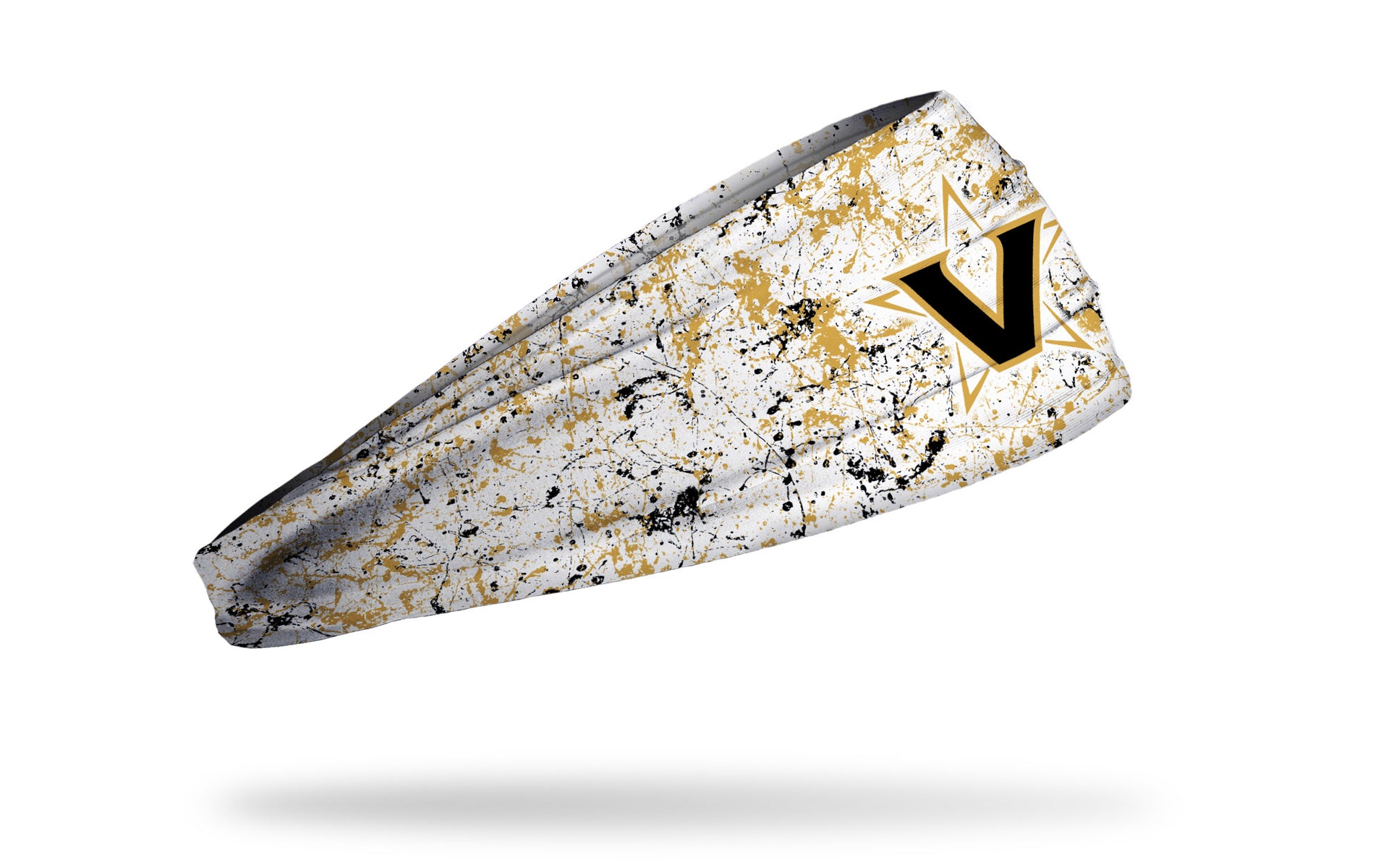 Vanderbilt University: Splatter White Big Bang Lite Headband - View 2